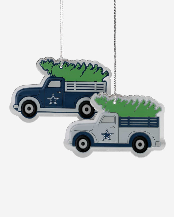 Dallas Cowboys 2 Pack Flat Metal Truck Ornaments FOCO - FOCO.com