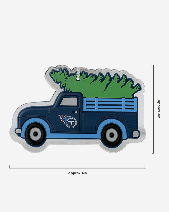 Tennessee Titans 2 Pack Flat Metal Truck Ornaments FOCO - FOCO.com