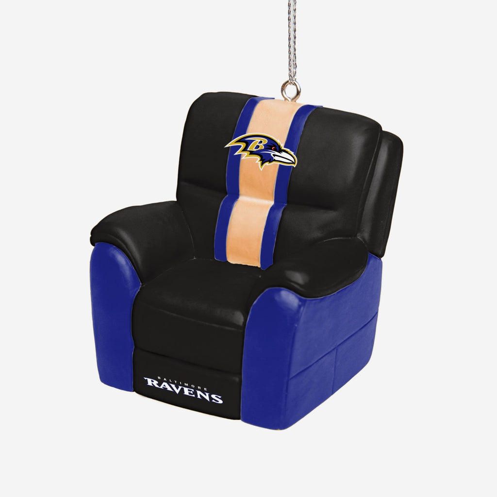 Baltimore Ravens Reclining Chair Ornament FOCO - FOCO.com