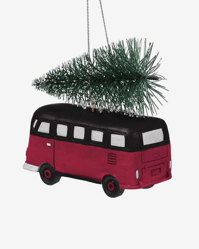 Arizona Cardinals Retro Bus With Tree Ornament Foco - FOCO.com