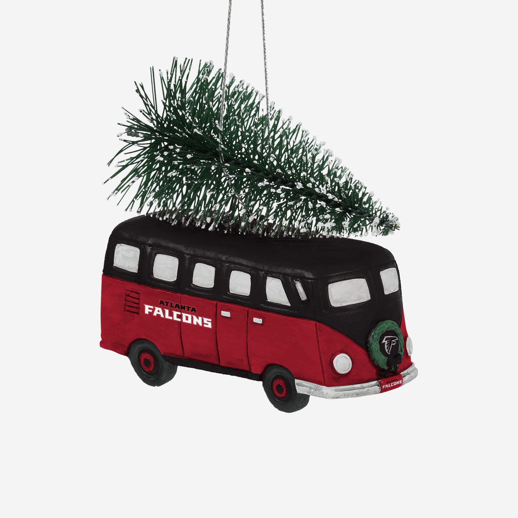 Atlanta Falcons Retro Bus With Tree Ornament Foco - FOCO.com