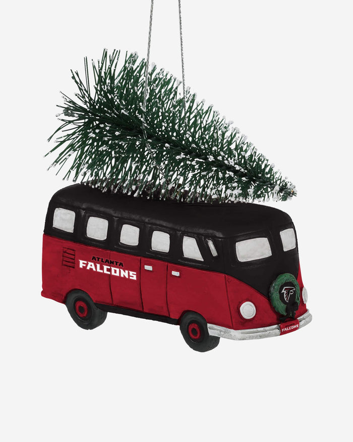 Atlanta Falcons Retro Bus With Tree Ornament Foco - FOCO.com