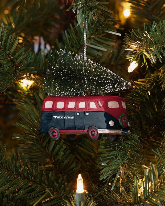 Houston Texans Retro Bus With Tree Ornament Foco - FOCO.com