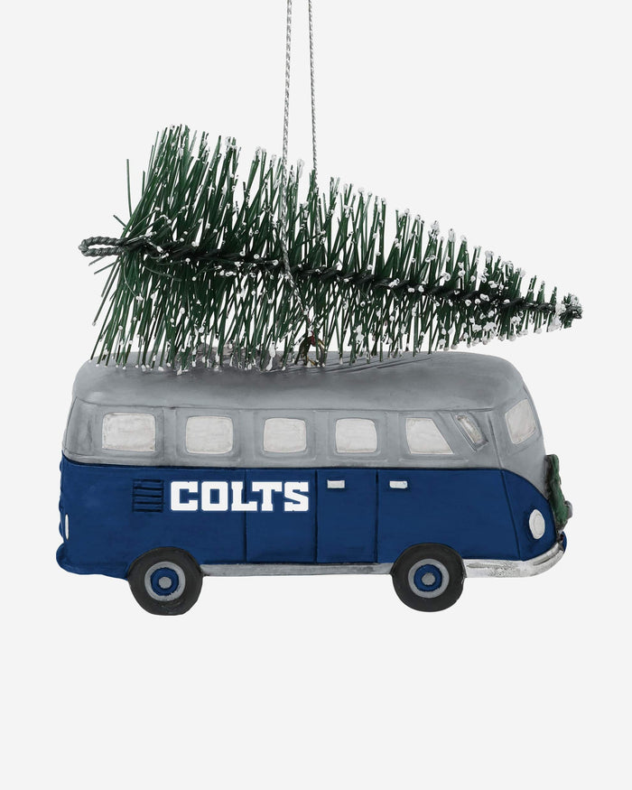 Indianapolis Colts Retro Bus With Tree Ornament Foco - FOCO.com