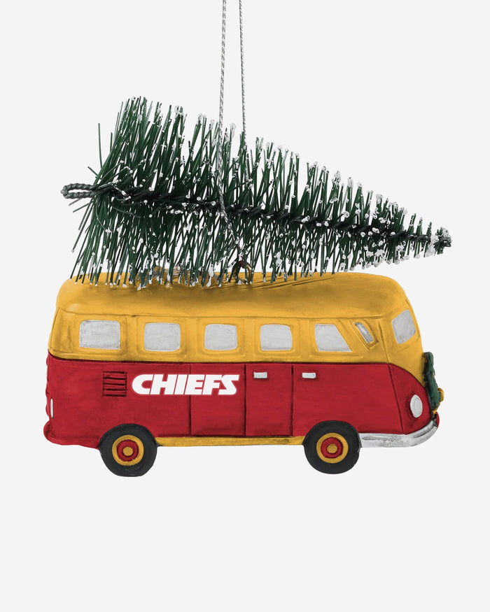 Kansas City Chiefs Retro Bus With Tree Ornament FOCO - FOCO.com