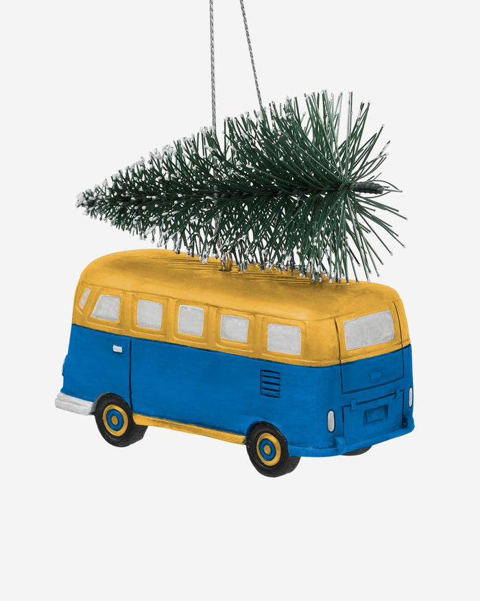 Los Angeles Chargers Retro Bus With Tree Ornament Foco - FOCO.com