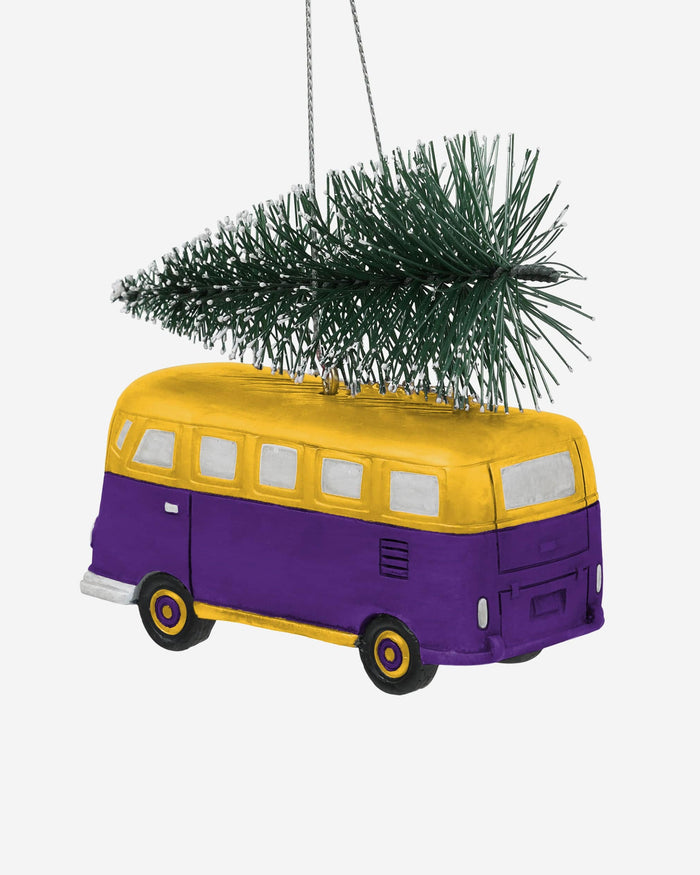 Minnesota Vikings Retro Bus With Tree Ornament Foco - FOCO.com