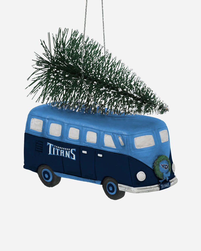 Tennessee Titans Retro Bus With Tree Ornament Foco - FOCO.com