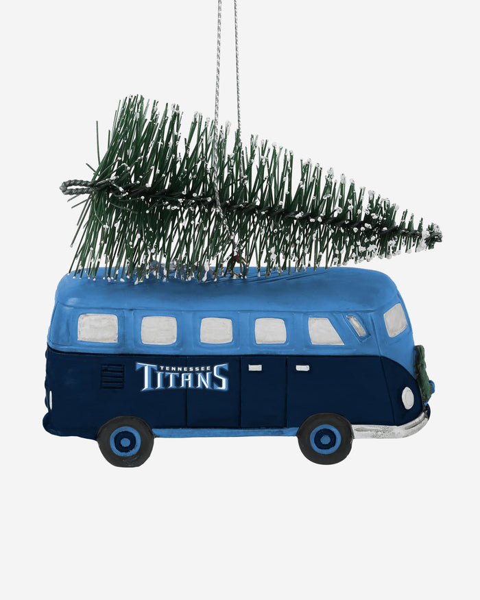 Tennessee Titans Retro Bus With Tree Ornament Foco - FOCO.com