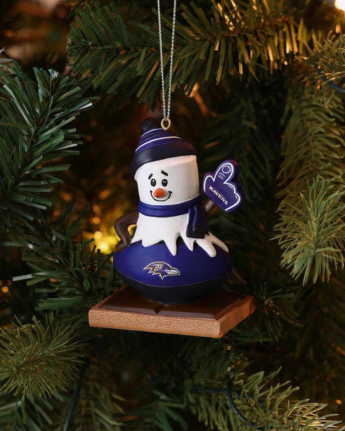 Baltimore Ravens Smore On Ball Ornament FOCO - FOCO.com