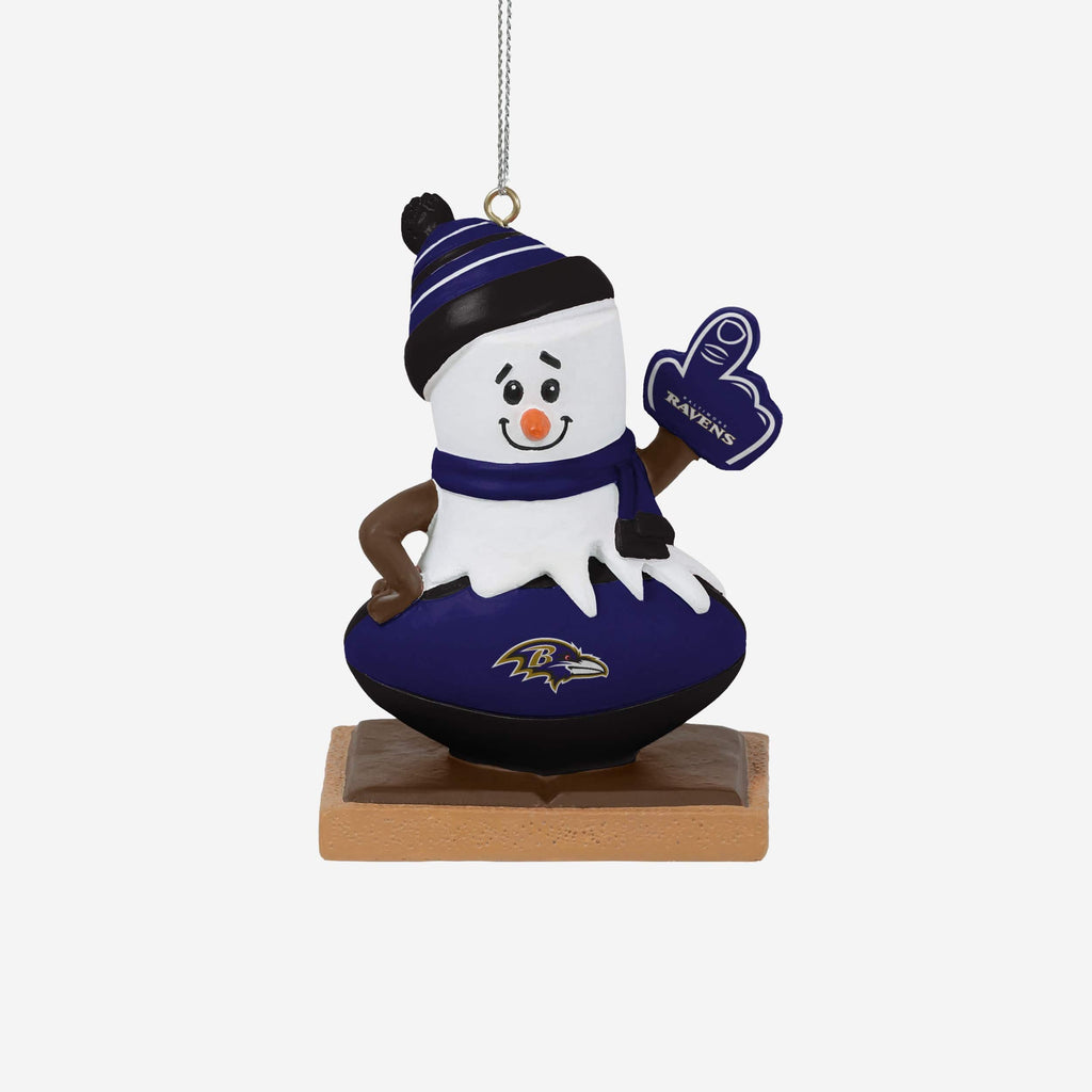 Baltimore Ravens Smore On Ball Ornament FOCO - FOCO.com