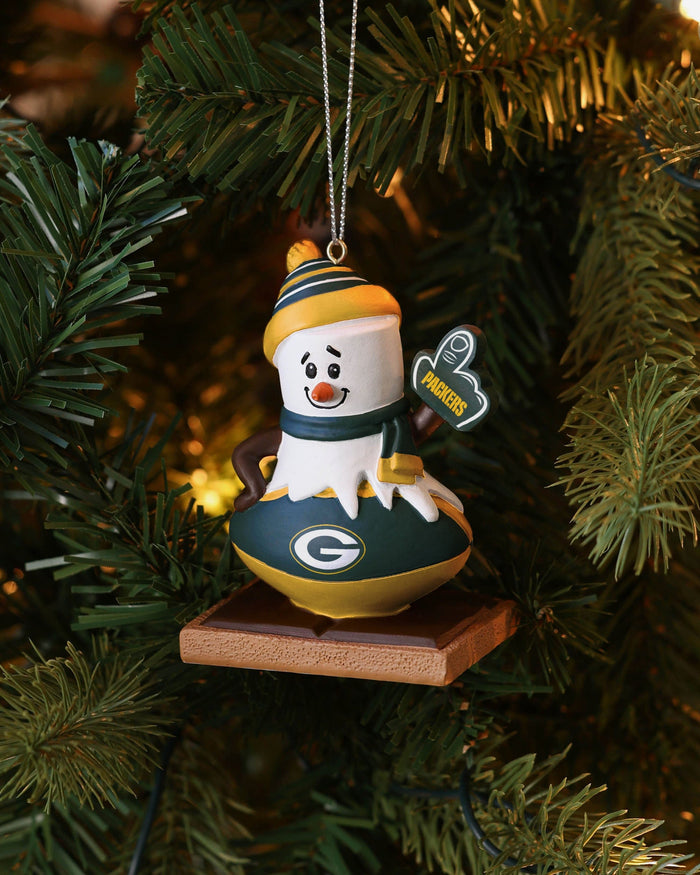 Green Bay Packers Smore On Ball Ornament FOCO - FOCO.com