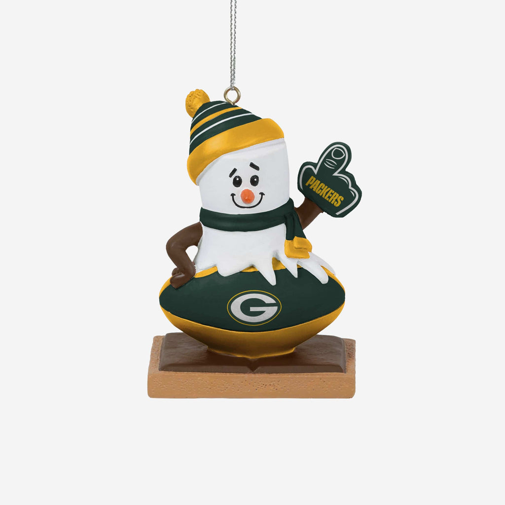 Green Bay Packers Smore On Ball Ornament FOCO - FOCO.com