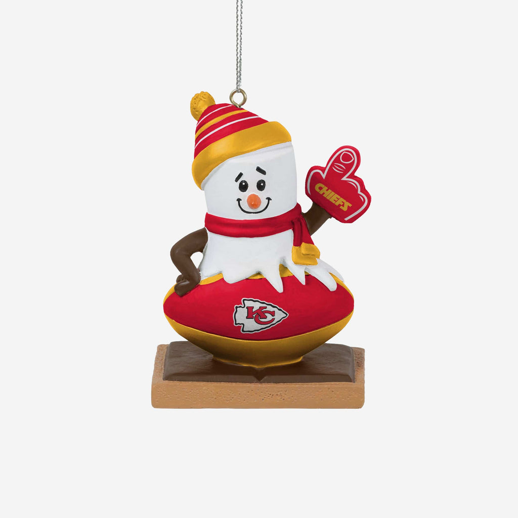 Kansas City Chiefs Smore On Ball Ornament FOCO - FOCO.com