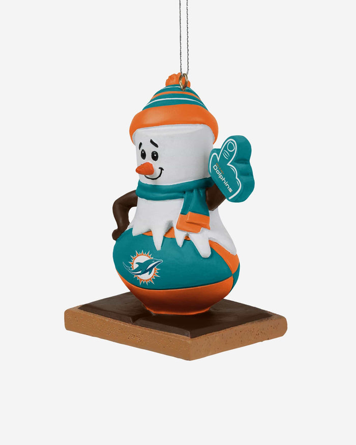 Miami Dolphins Smore On Ball Ornament FOCO - FOCO.com