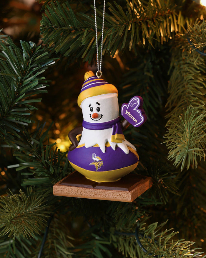 Minnesota Vikings Smore On Ball Ornament FOCO - FOCO.com