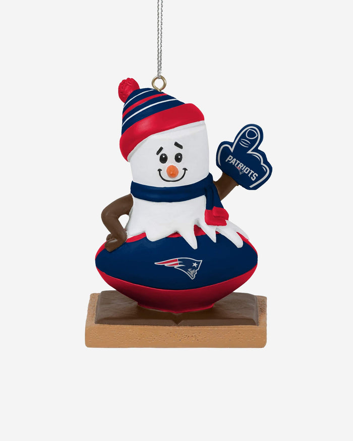 New England Patriots Smore On Ball Ornament FOCO - FOCO.com