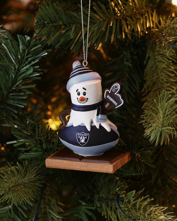 Las Vegas Raiders Smore On Ball Ornament FOCO - FOCO.com