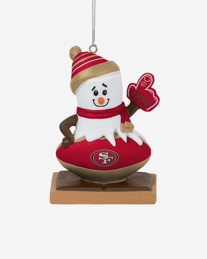 San Francisco 49ers Smore On Ball Ornament FOCO - FOCO.com