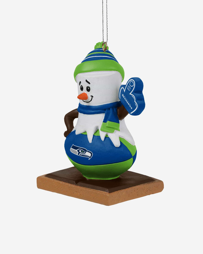 Seattle Seahawks Smore On Ball Ornament FOCO - FOCO.com