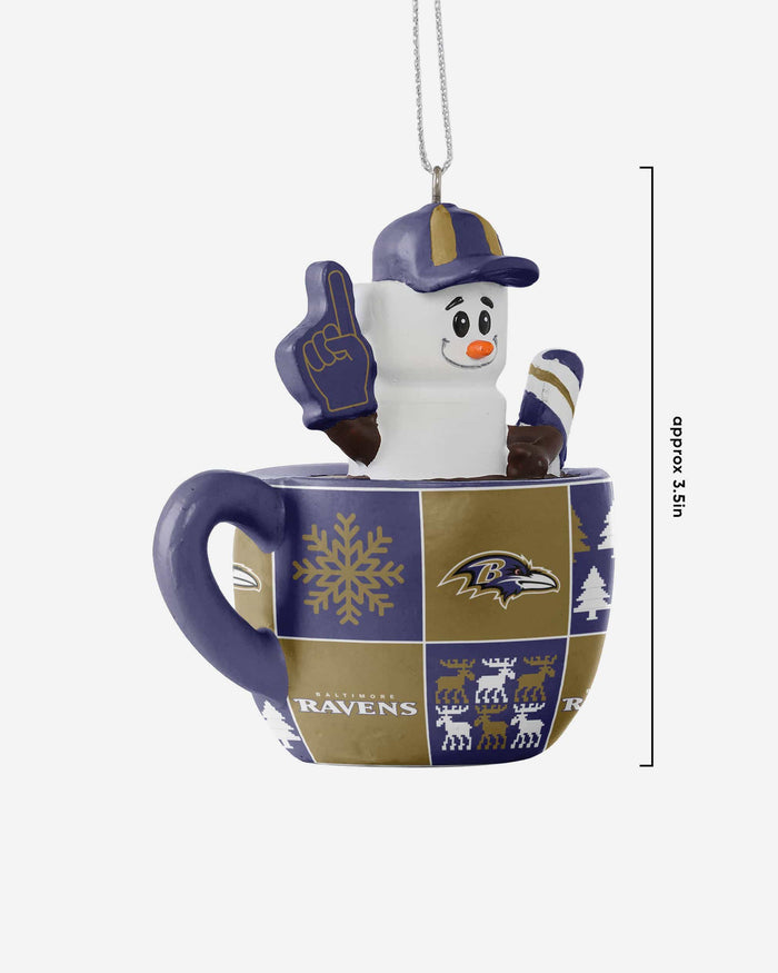 Baltimore Ravens Smores Mug Ornament FOCO - FOCO.com