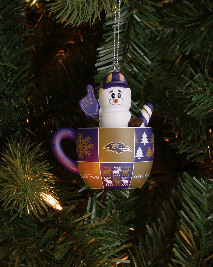 Baltimore Ravens Smores Mug Ornament FOCO - FOCO.com