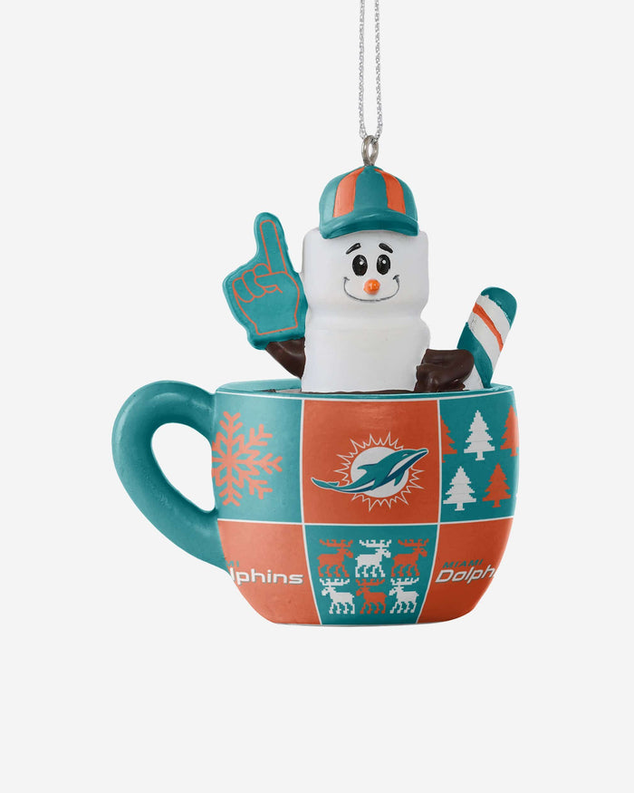 Miami Dolphins Smores Mug Ornament FOCO - FOCO.com