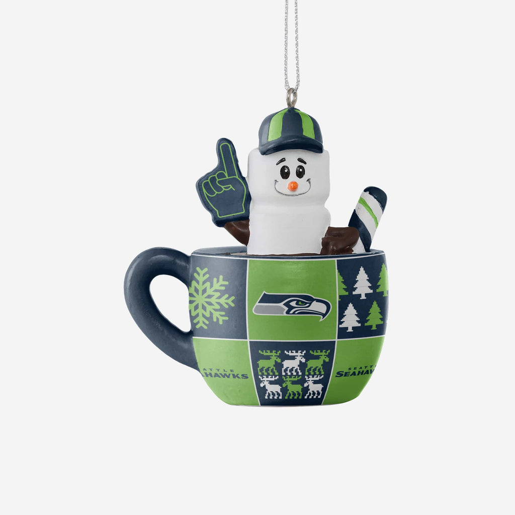 Seattle Seahawks Smores Mug Ornament FOCO - FOCO.com