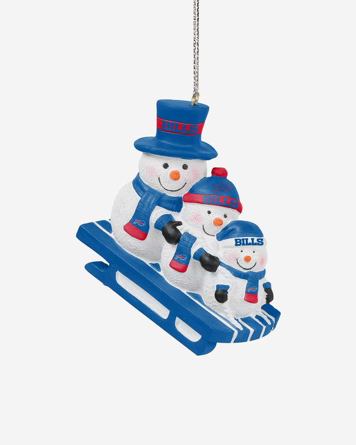 Buffalo Bills Sledding Snowmen Ornament FOCO - FOCO.com