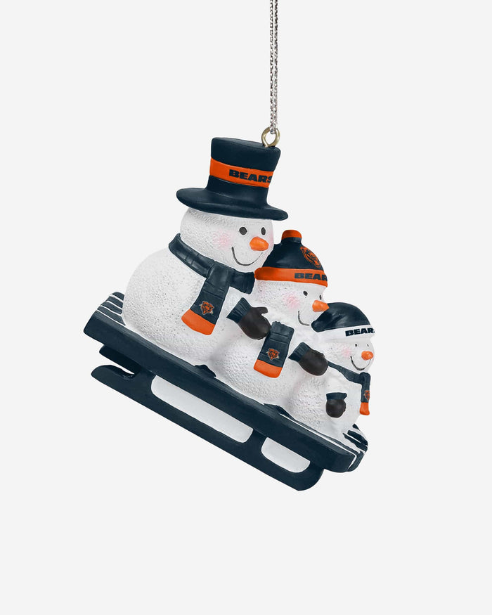 Chicago Bears Sledding Snowmen Ornament FOCO - FOCO.com