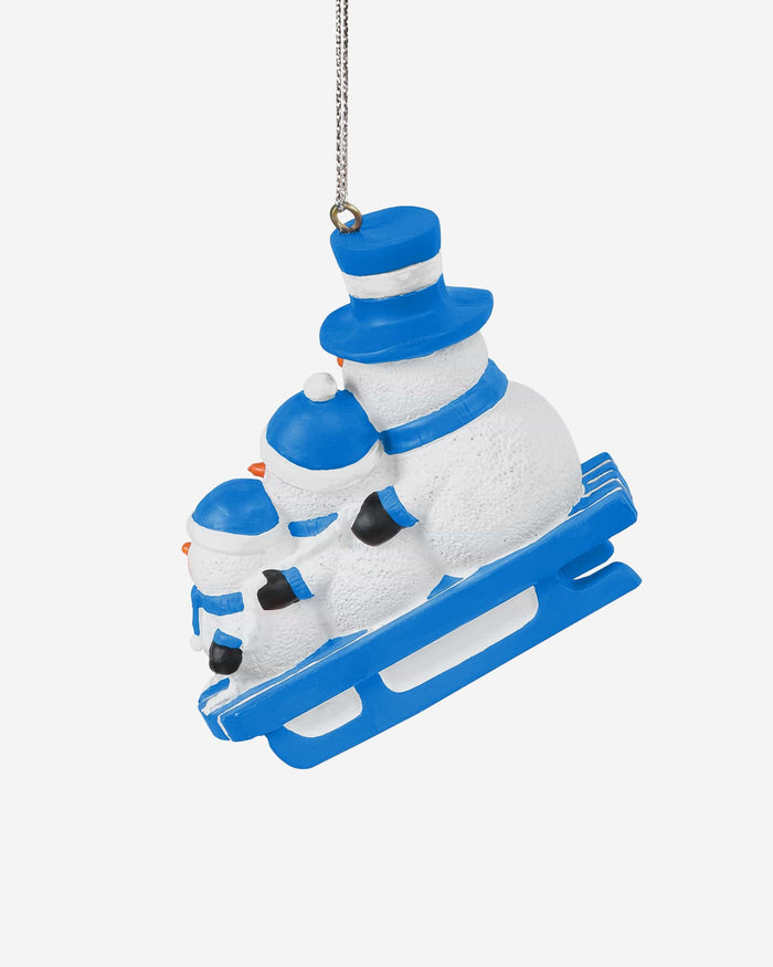 Los Angeles Chargers Sledding Snowmen Ornament FOCO - FOCO.com