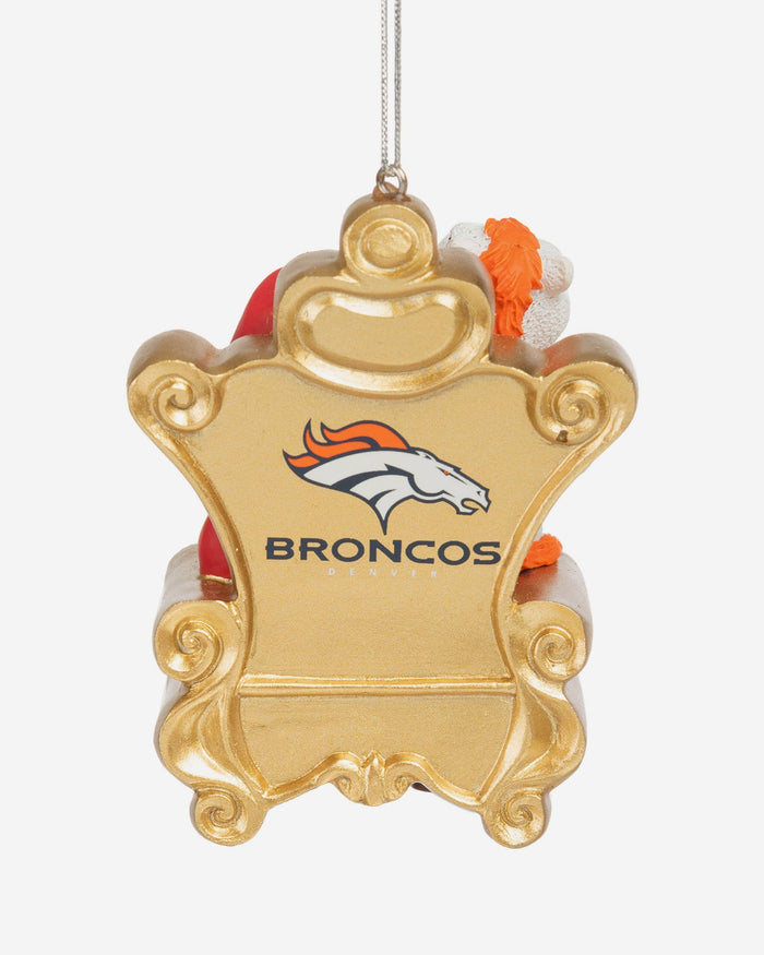 Miles Denver Broncos Mascot On Santa's Lap Ornament FOCO - FOCO.com