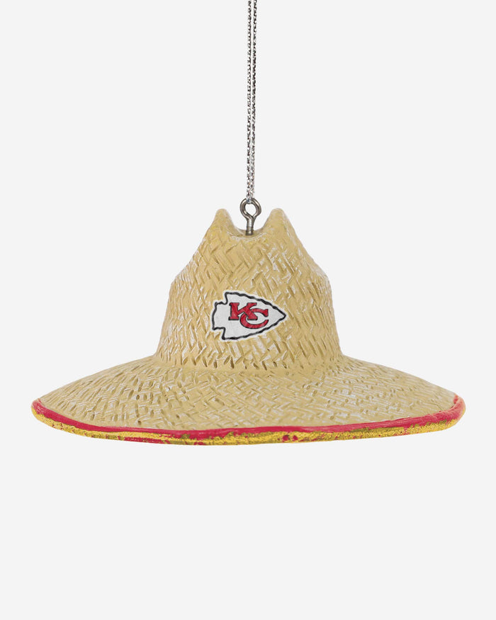 Kansas City Chiefs Straw Hat Ornament FOCO - FOCO.com