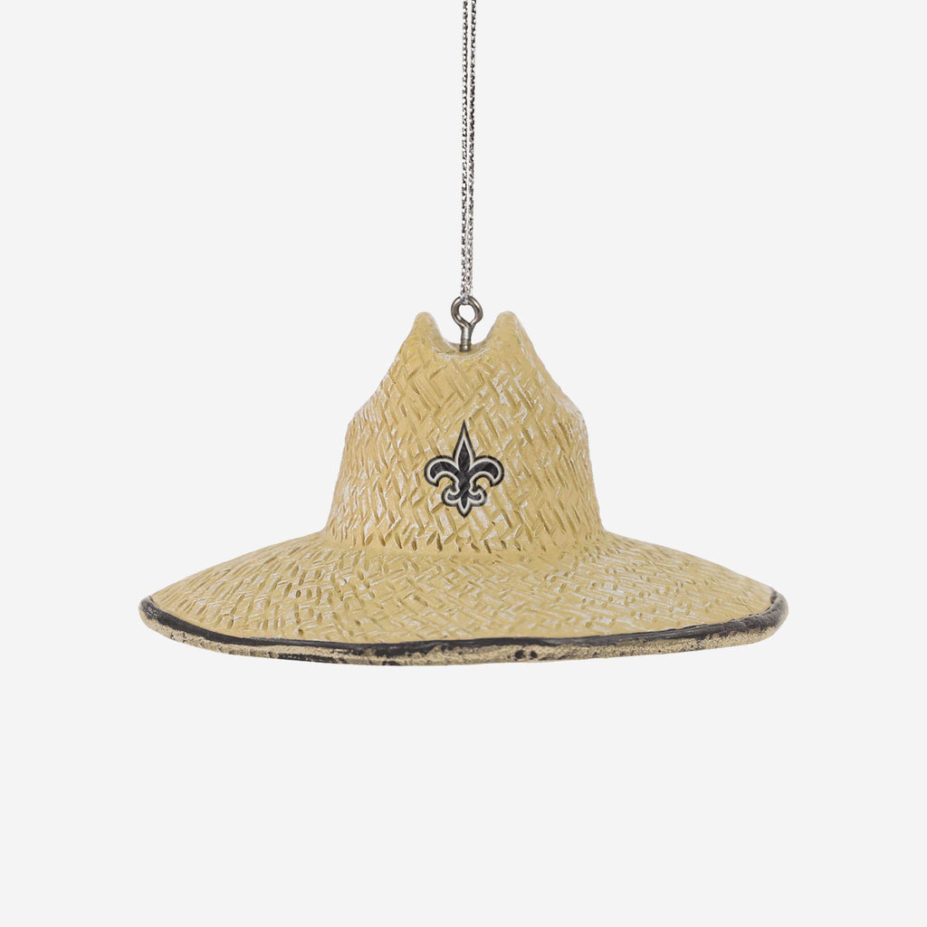 New Orleans Saints Straw Hat Ornament FOCO - FOCO.com