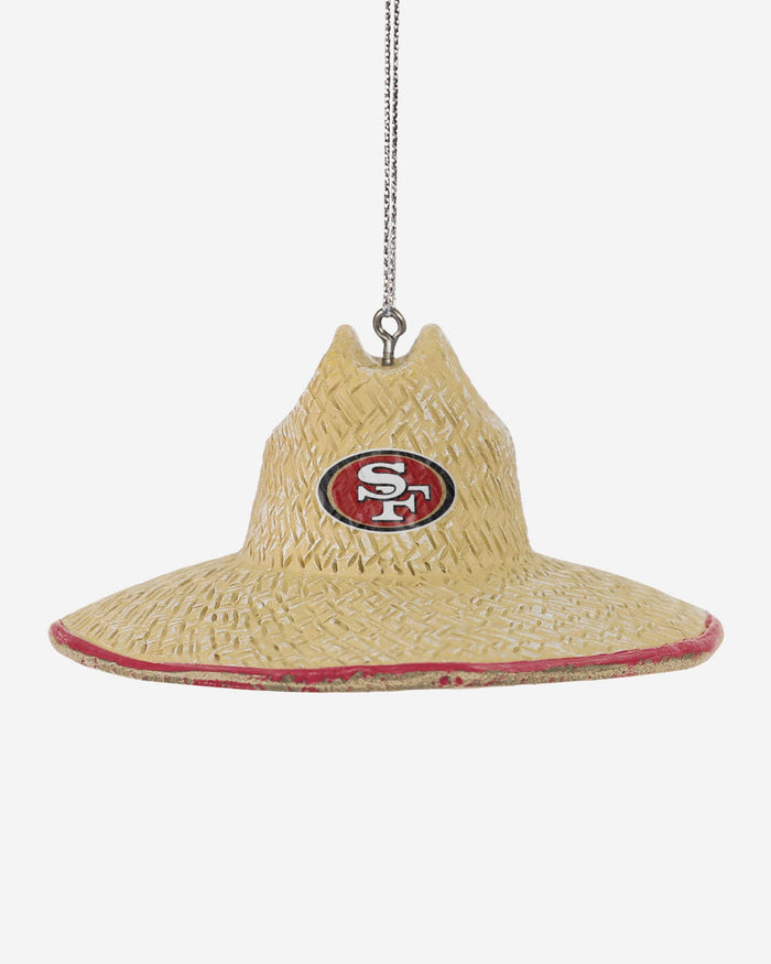 San Francisco 49ers Straw Hat Ornament FOCO - FOCO.com