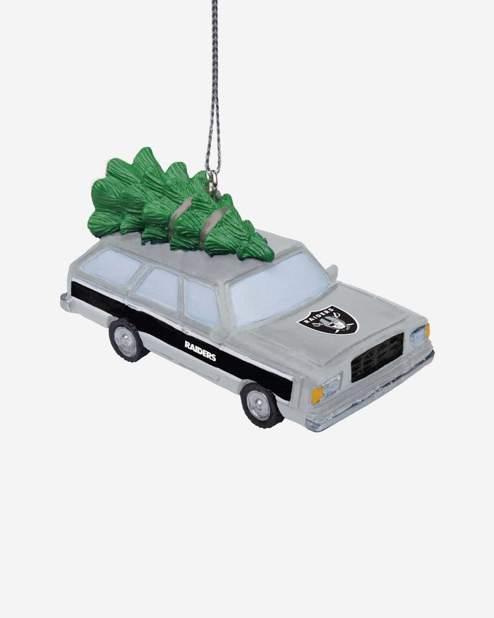 Las Vegas Raiders Station Wagon With Tree Ornament FOCO - FOCO.com
