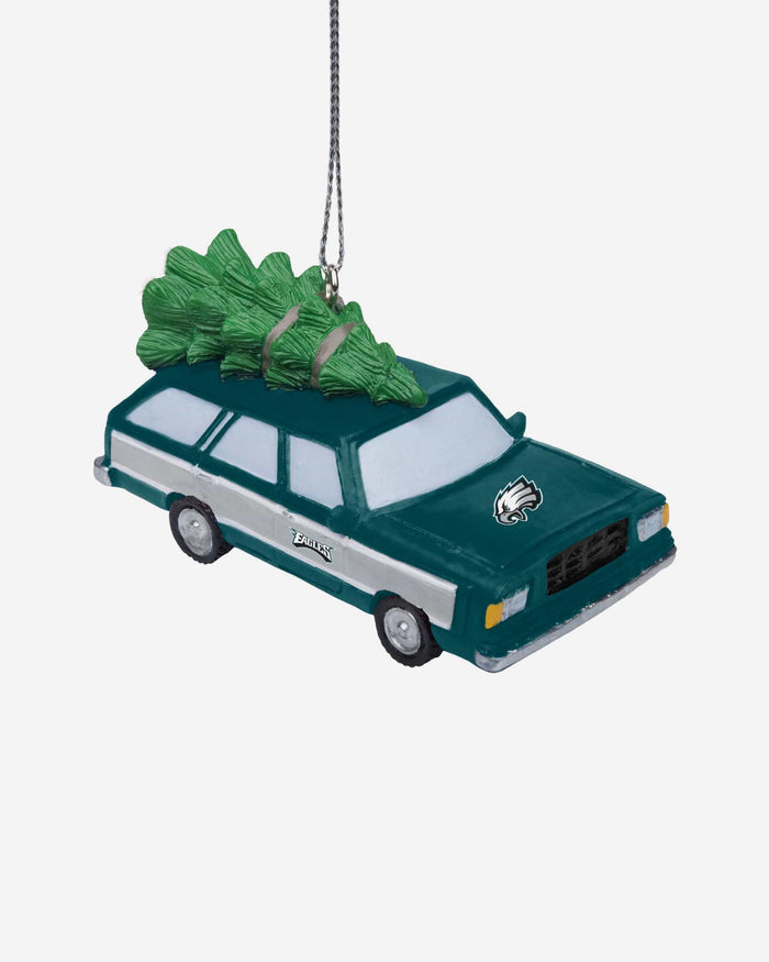 Philadelphia Eagles Station Wagon With Tree Ornament FOCO - FOCO.com