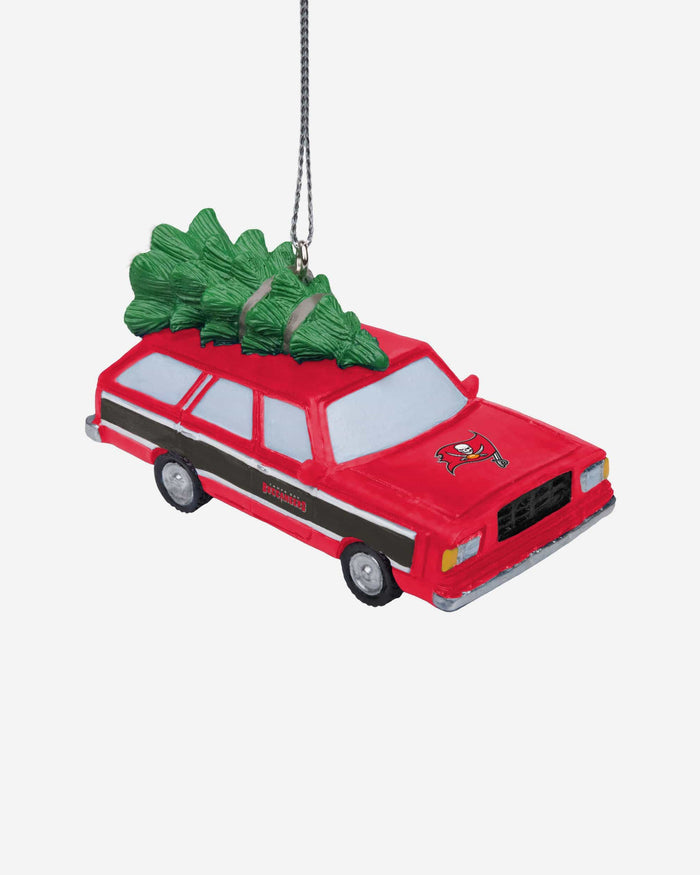 Tampa Bay Buccaneers Station Wagon With Tree Ornament FOCO - FOCO.com