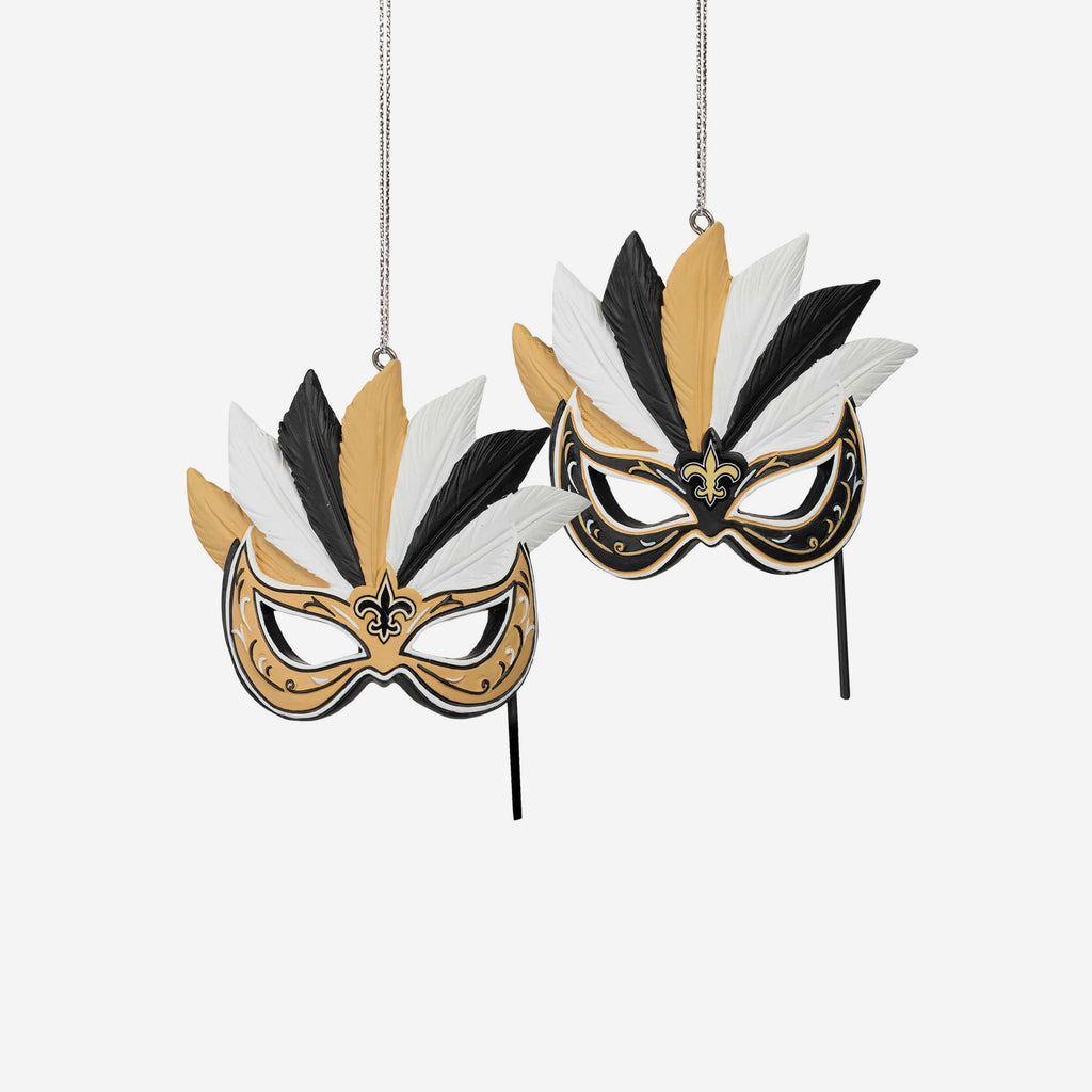 New Orleans Saints 2 Pack Thematic Ornament Set FOCO - FOCO.com