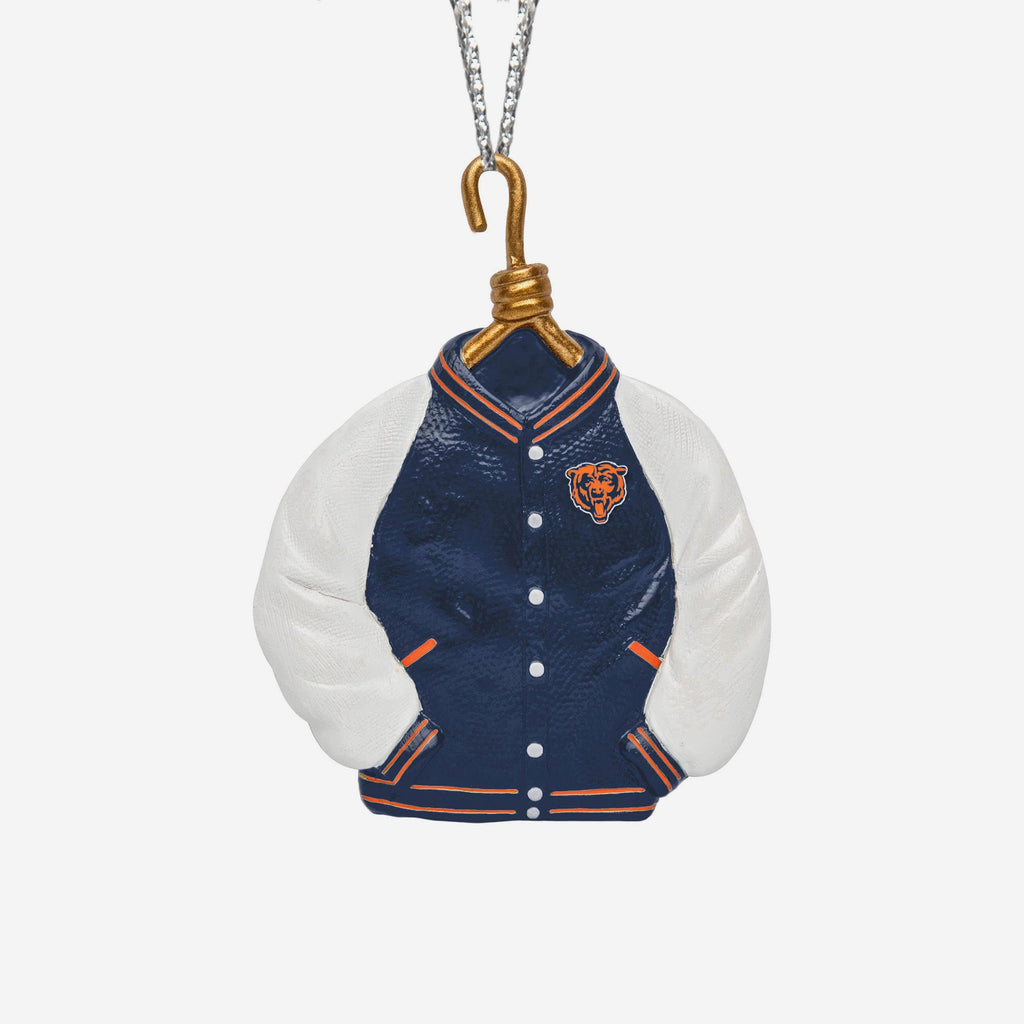 Chicago Bears Varsity Jacket Ornament FOCO - FOCO.com