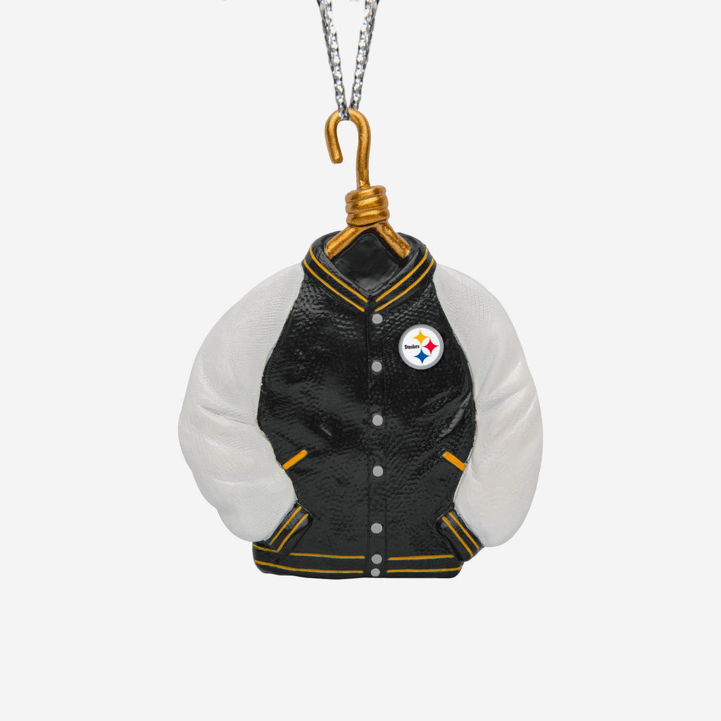 Pittsburgh Steelers Varsity Jacket Ornament FOCO - FOCO.com