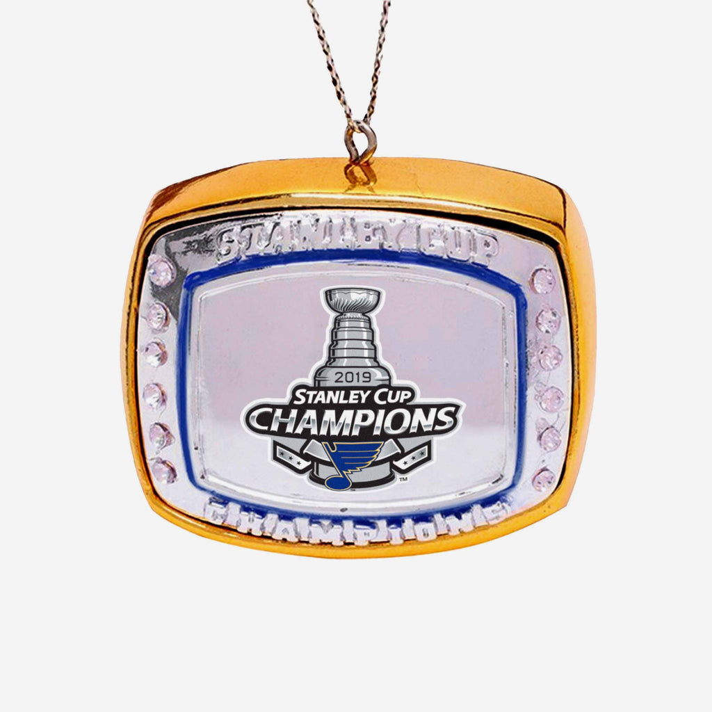 St Louis Blues 2019 Stanley Cup Champions Ring Ornament FOCO - FOCO.com
