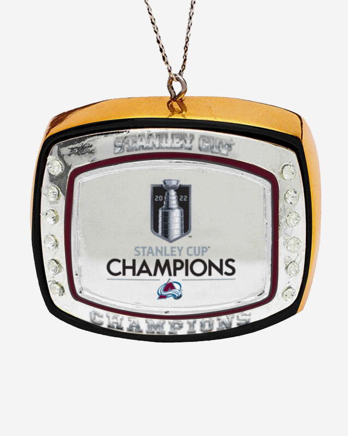 Colorado Avalanche 2022 Stanley Cup Champions Ring Ornament FOCO - FOCO.com