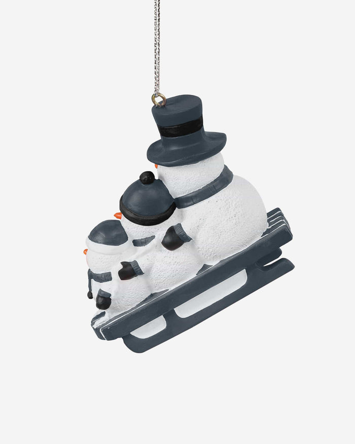 Vegas Golden Knights Sledding Snowmen Ornament FOCO - FOCO.com