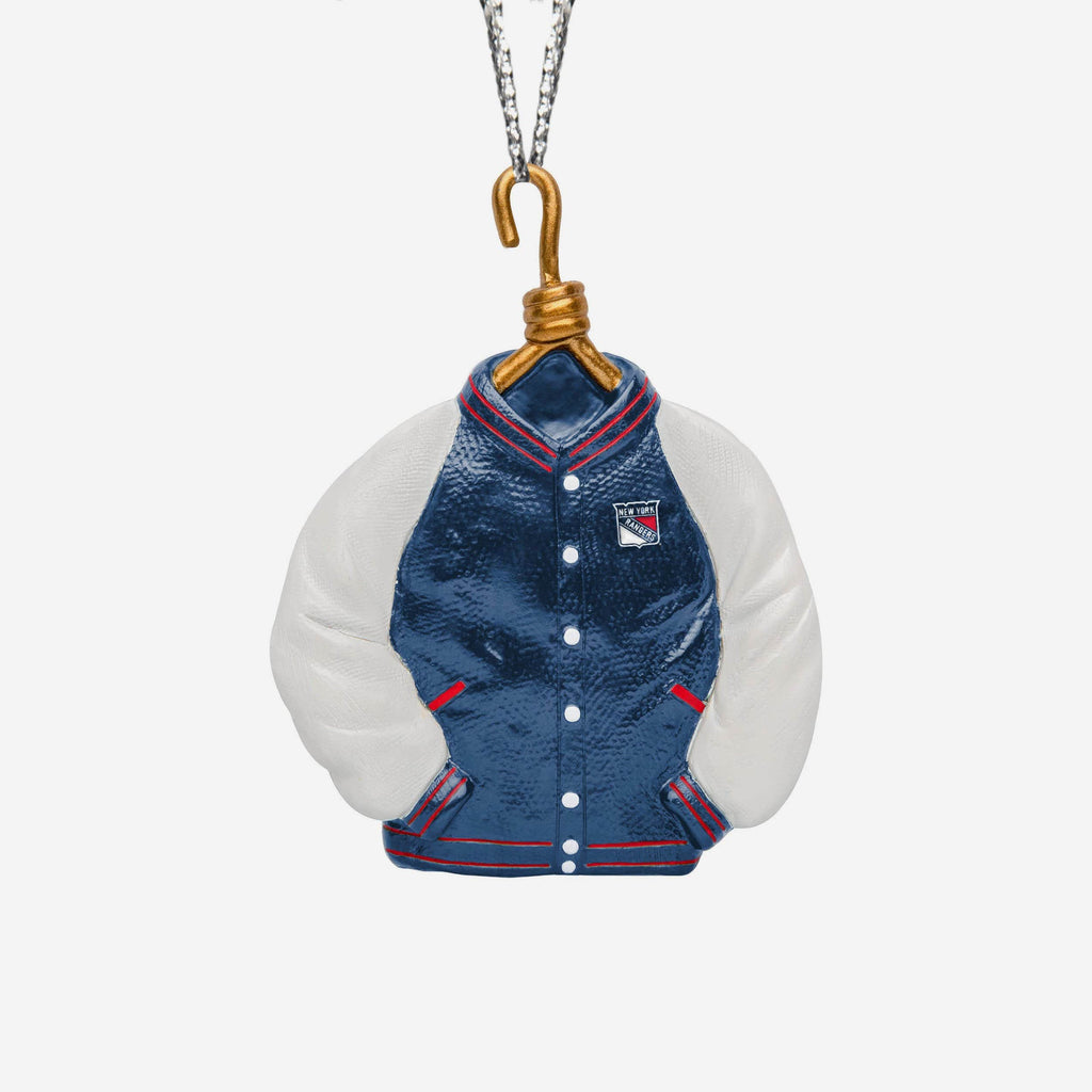 New York Rangers Varsity Jacket Ornament FOCO - FOCO.com