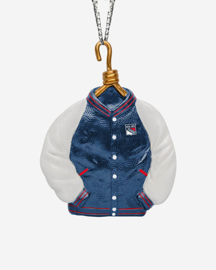 New York Rangers Varsity Jacket Ornament FOCO - FOCO.com