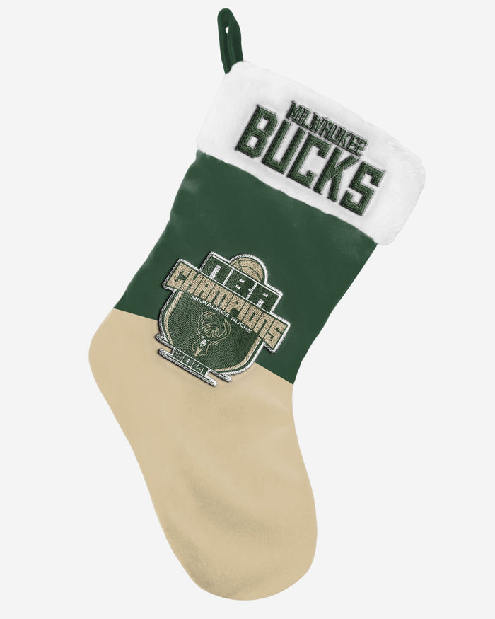 Milwaukee Bucks 2021 NBA Champions Basic Stocking FOCO - FOCO.com