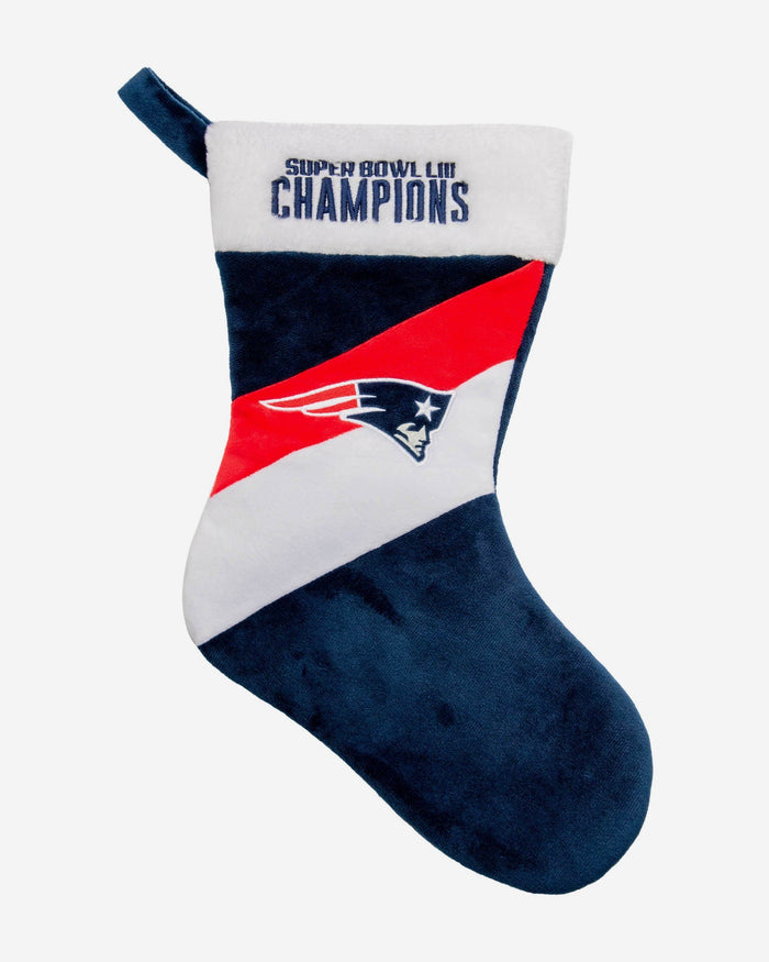 New England Patriots Super Bowl LIII Champions Stocking FOCO - FOCO.com