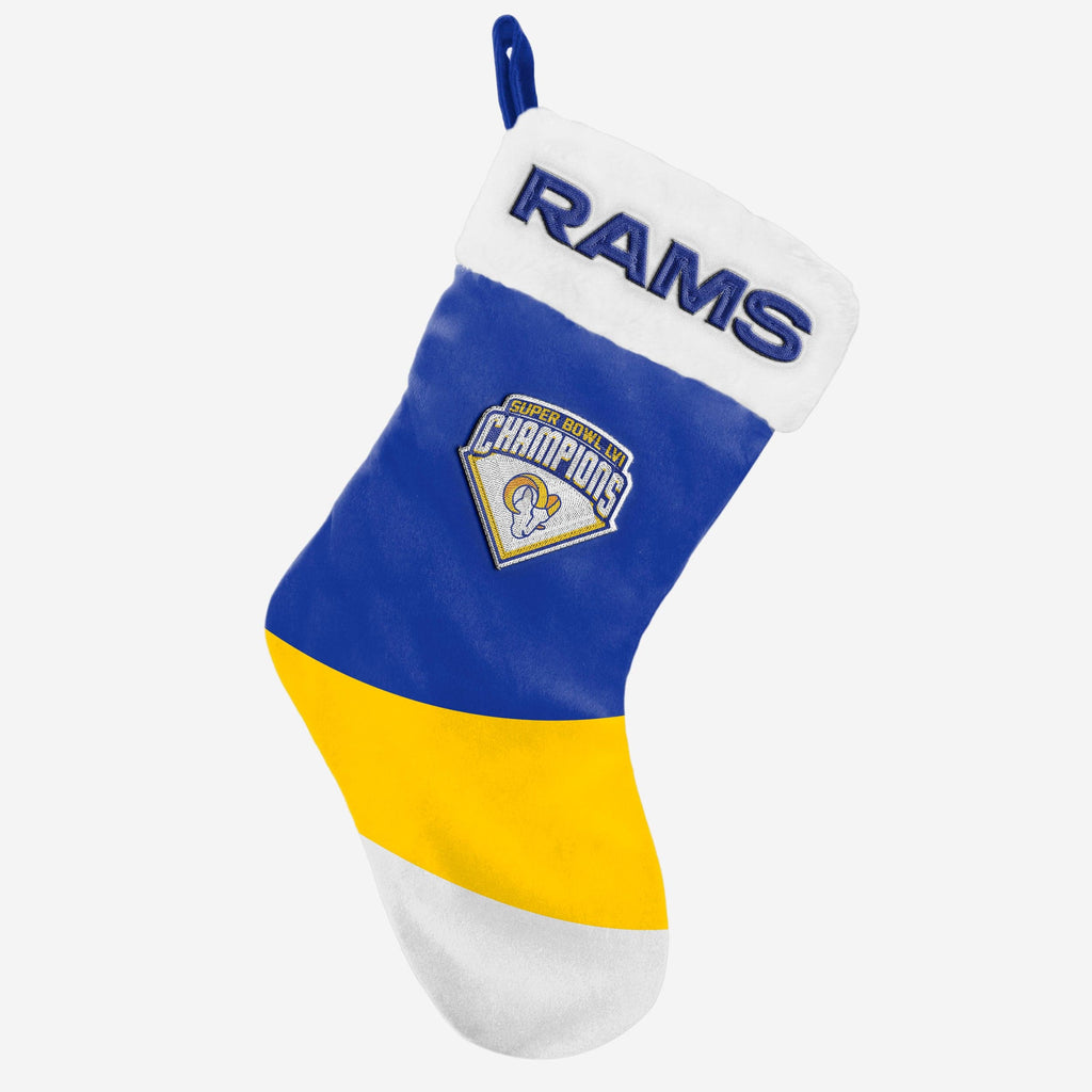 Los Angeles Rams Super Bowl LVI Champions Stocking FOCO - FOCO.com