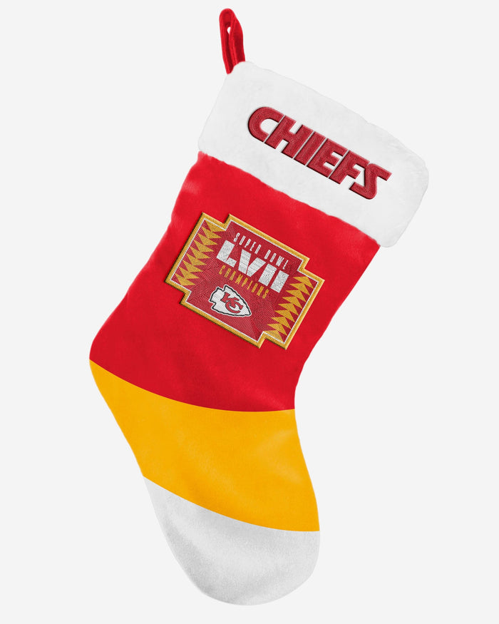 Kansas City Chiefs Super Bowl LVII Champions Stocking FOCO - FOCO.com